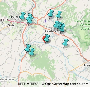 Mappa Via Topino, 06084 Bettona PG, Italia (7.35615)