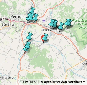 Mappa Via Topino, 06084 Bettona PG, Italia (7.325)