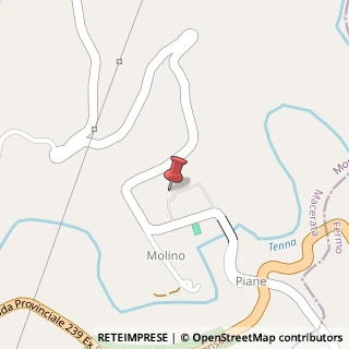 Mappa Contrada Molino, 33, 62020 Monte San Martino, Macerata (Marche)