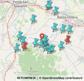 Mappa Bettona, 06084 Bettona PG, Italia (3.6745)