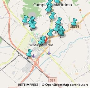 Mappa Via dell' Artigianato, 57021 Campiglia Marittima LI, Italia (1.8925)