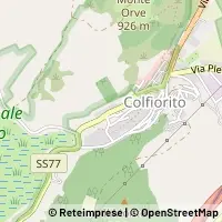 Mapa Foligno