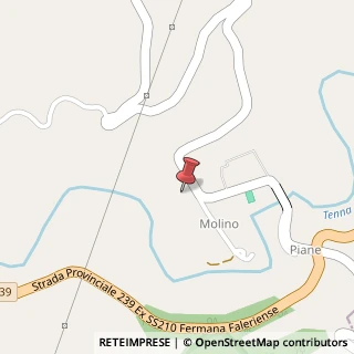 Mappa Contrada Molino, 62020 Monte San Martino, Macerata (Marche)