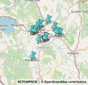 Mappa Via Giuseppe Di Vittorio, 06089 Torgiano PG, Italia (9.20714)