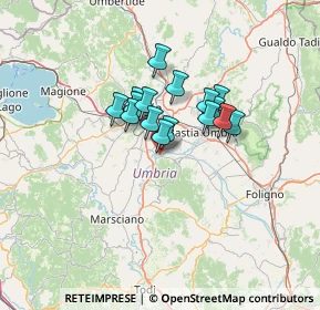 Mappa Via Giuseppe Di Vittorio, 06089 Torgiano PG, Italia (9.07125)