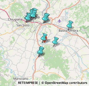 Mappa Via Giuseppe Di Vittorio, 06089 Torgiano PG, Italia (7.78714)