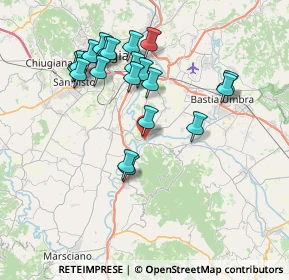 Mappa Via Giuseppe Di Vittorio, 06089 Torgiano PG, Italia (7.58)