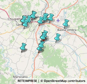 Mappa Via Giuseppe Di Vittorio, 06089 Torgiano PG, Italia (6.5035)