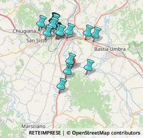 Mappa Via Giuseppe Di Vittorio, 06089 Torgiano PG, Italia (7.76158)