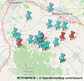 Mappa Via della Madonnina, 06084 Bettona PG, Italia (3.5315)