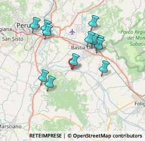 Mappa SP Bettona, 06084 Bettona PG, Italia (7.38417)
