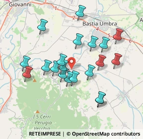 Mappa SP Bettona, 06084 Bettona PG, Italia (3.5535)