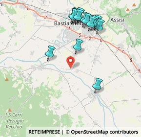 Mappa Via Tordandrea, 06084 Bettona PG, Italia (4.55667)