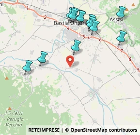 Mappa Via Tordandrea, 06084 Bettona PG, Italia (4.88385)