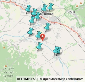 Mappa Via Tordandrea, 06084 Bettona PG, Italia (3.78154)