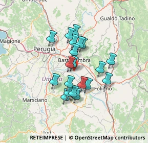 Mappa Via Tordandrea, 06084 Bettona PG, Italia (10.8265)