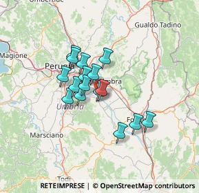 Mappa Via Tordandrea, 06084 Bettona PG, Italia (9.94813)