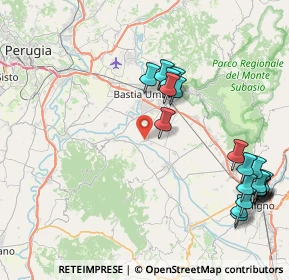 Mappa Via Tordandrea, 06084 Bettona PG, Italia (10.401)