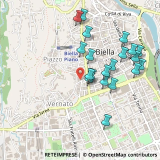 Mappa Via Cipriano Villani, 13900 Biella BI, Italia (0.5075)