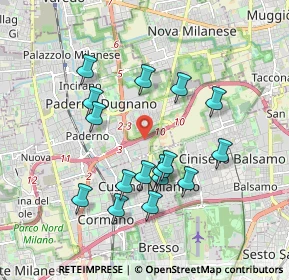 Mappa Via Enrico De Nicola, 20037 Paderno Dugnano MI, Italia (1.75125)