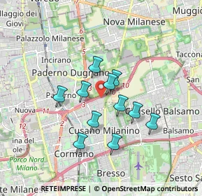 Mappa Via Enrico De Nicola, 20037 Paderno Dugnano MI, Italia (1.35727)