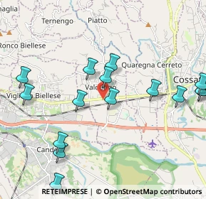 Mappa Via Quintino Sella, 13855 Valdengo BI, Italia (2.52)