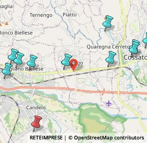 Mappa Via Quintino Sella, 13855 Valdengo BI, Italia (2.84455)