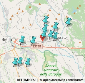 Mappa Via Quintino Sella, 13855 Valdengo BI, Italia (3.41667)