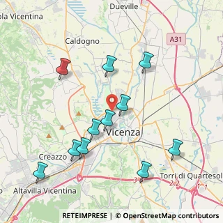Mappa Via Volturno, 36100 Vicenza VI, Italia (4.13364)