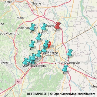 Mappa Via Volturno, 36100 Vicenza VI, Italia (6.94643)
