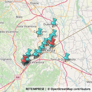 Mappa Via Deledda, 36100 Vicenza VI, Italia (6.7085)