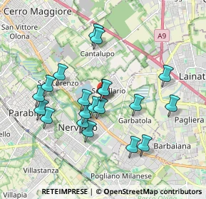 Mappa Via Filippo Turati, 20014 Nerviano MI, Italia (1.706)