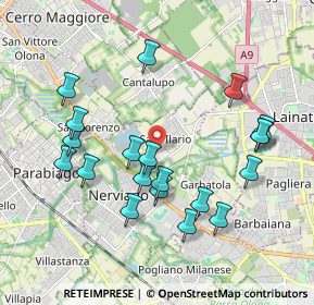 Mappa Via Filippo Turati, 20014 Nerviano MI, Italia (1.9545)