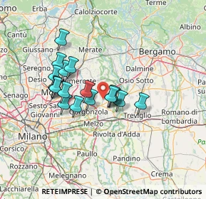 Mappa Via A. Manzoni, 20060 Masate MI, Italia (11.04167)