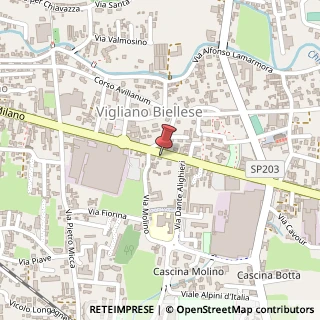 Mappa Via Milano, 182, 13856 Vigliano Biellese, Biella (Piemonte)