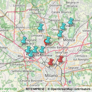 Mappa Via Camposanto, 20037 Paderno Dugnano MI, Italia (6.77333)