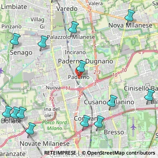 Mappa Via Camposanto, 20037 Paderno Dugnano MI, Italia (3.32643)