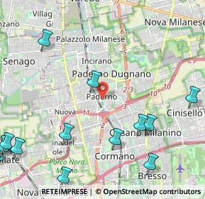 Mappa Via Camposanto, 20037 Paderno Dugnano MI, Italia (3.12357)