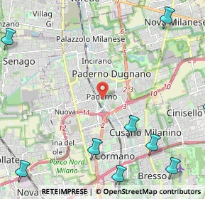 Mappa Via Camposanto, 20037 Paderno Dugnano MI, Italia (3.53182)
