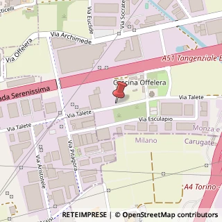 Mappa Via Talete, 2a, 20864 Agrate Brianza, Monza e Brianza (Lombardia)