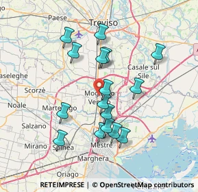 Mappa Via degli Alpini, 31021 Mogliano Veneto TV, Italia (6.56313)