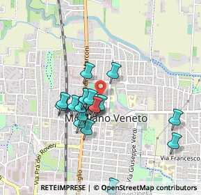 Mappa Via degli Alpini, 31021 Mogliano Veneto TV, Italia (0.3685)