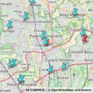 Mappa Via Gorizia, 20037 Paderno Dugnano MI, Italia (3.13571)