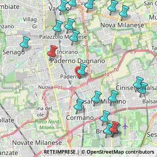 Mappa Via Gorizia, 20037 Paderno Dugnano MI, Italia (2.8735)