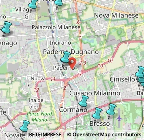 Mappa Via Gorizia, 20037 Paderno Dugnano MI, Italia (3.10846)