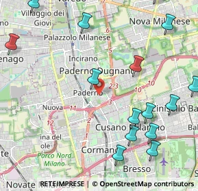 Mappa Via Gorizia, 20037 Paderno Dugnano MI, Italia (2.93765)