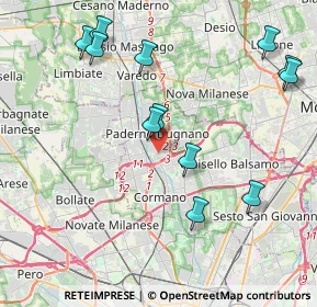 Mappa Via Gorizia, 20037 Paderno Dugnano MI, Italia (4.52083)