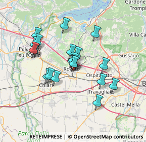 Mappa Via Ettore Spalenza, 25038 Rovato BS, Italia (5.9415)