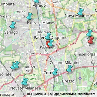 Mappa Via Emilio De Marchi, 20037 Paderno Dugnano MI, Italia (3.095)