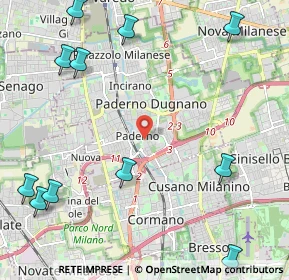 Mappa Via Emilio De Marchi, 20037 Paderno Dugnano MI, Italia (3.18923)
